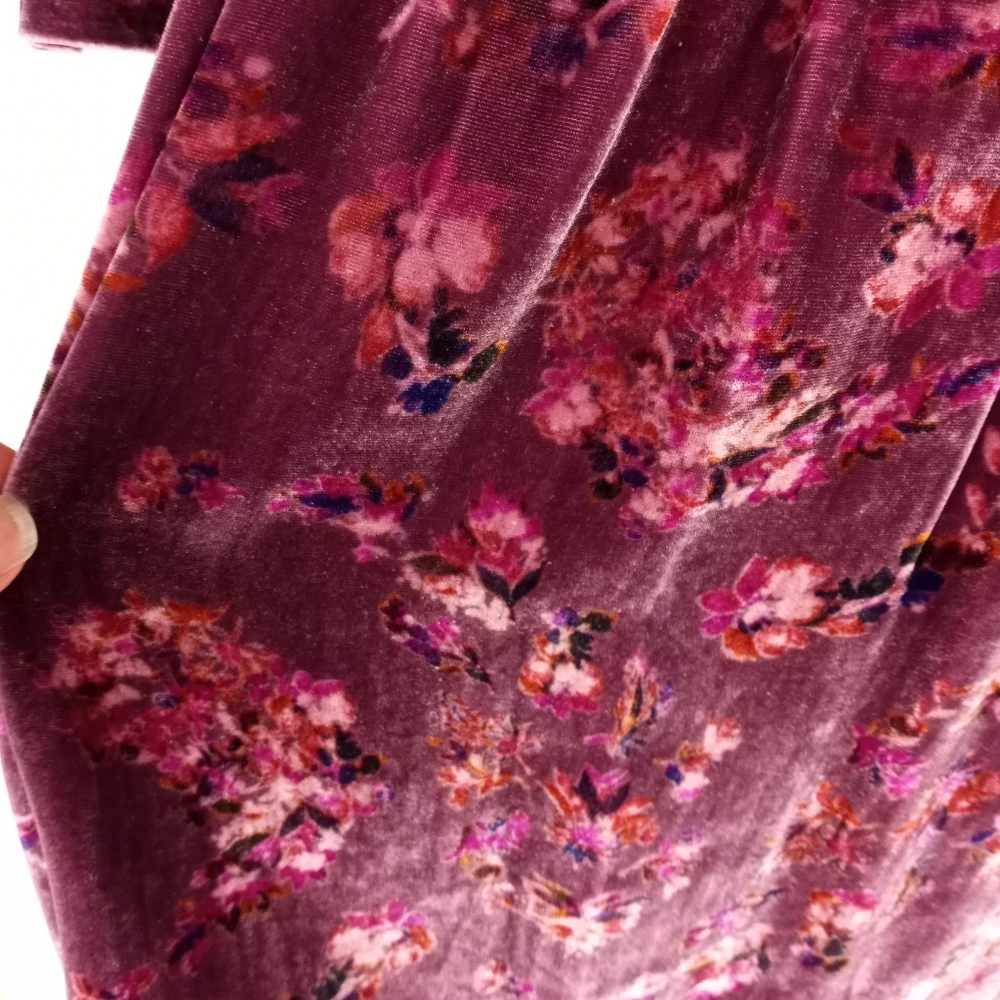 Rebecca Taylor Plum Jewel Velvety Smocked Top - Picture 8 of 15